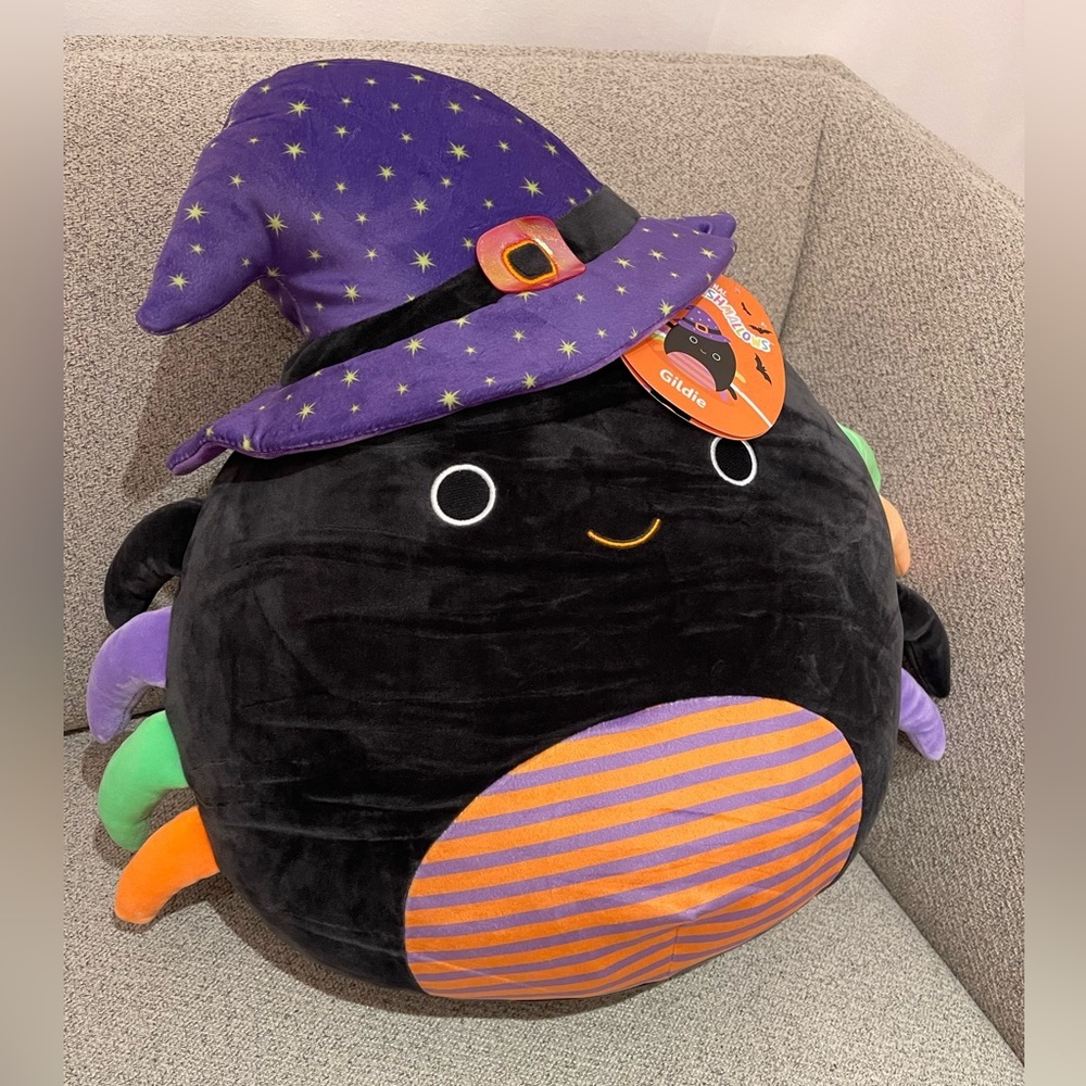 NEW Squishmallow 16" Gildie Spider Witch Halloween 2022 Exclusive Plush​